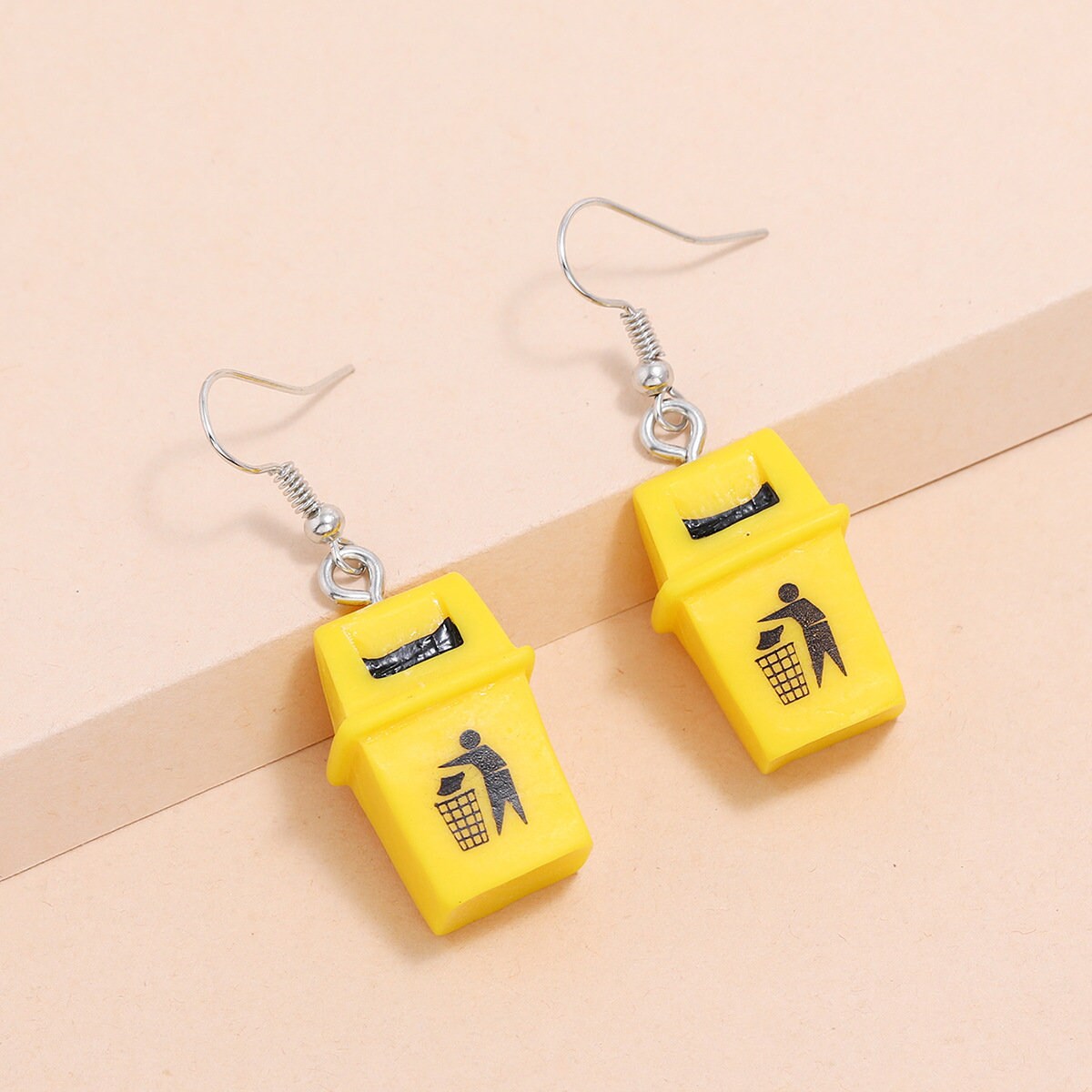 Trash Can Earrings Rubbish Bin Earrings Trash Earrings Etsy UK