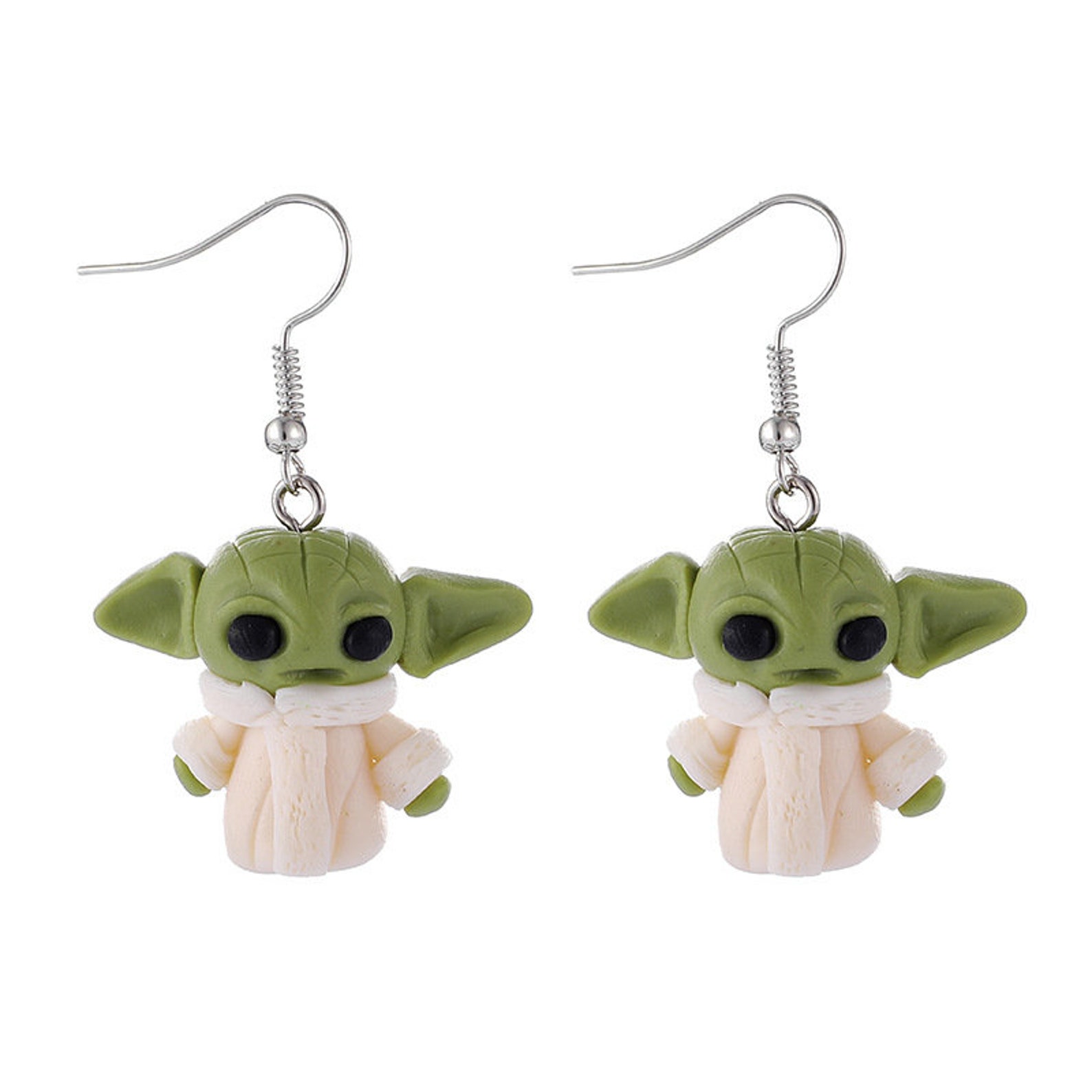 Baby Yoda Earrings Star Wars Earrings Cute Earrings Etsy