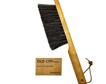 Handmade Horsehair Bench Brush: Birch Wood Shop Brush (13 Inches)