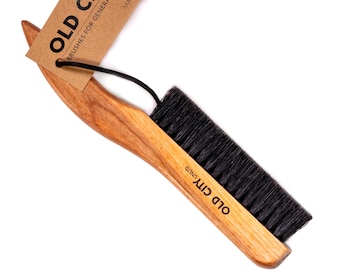 Brosse à vêtements en poils de sanglier : brosse à vêtements en bois de hêtre des États-Unis