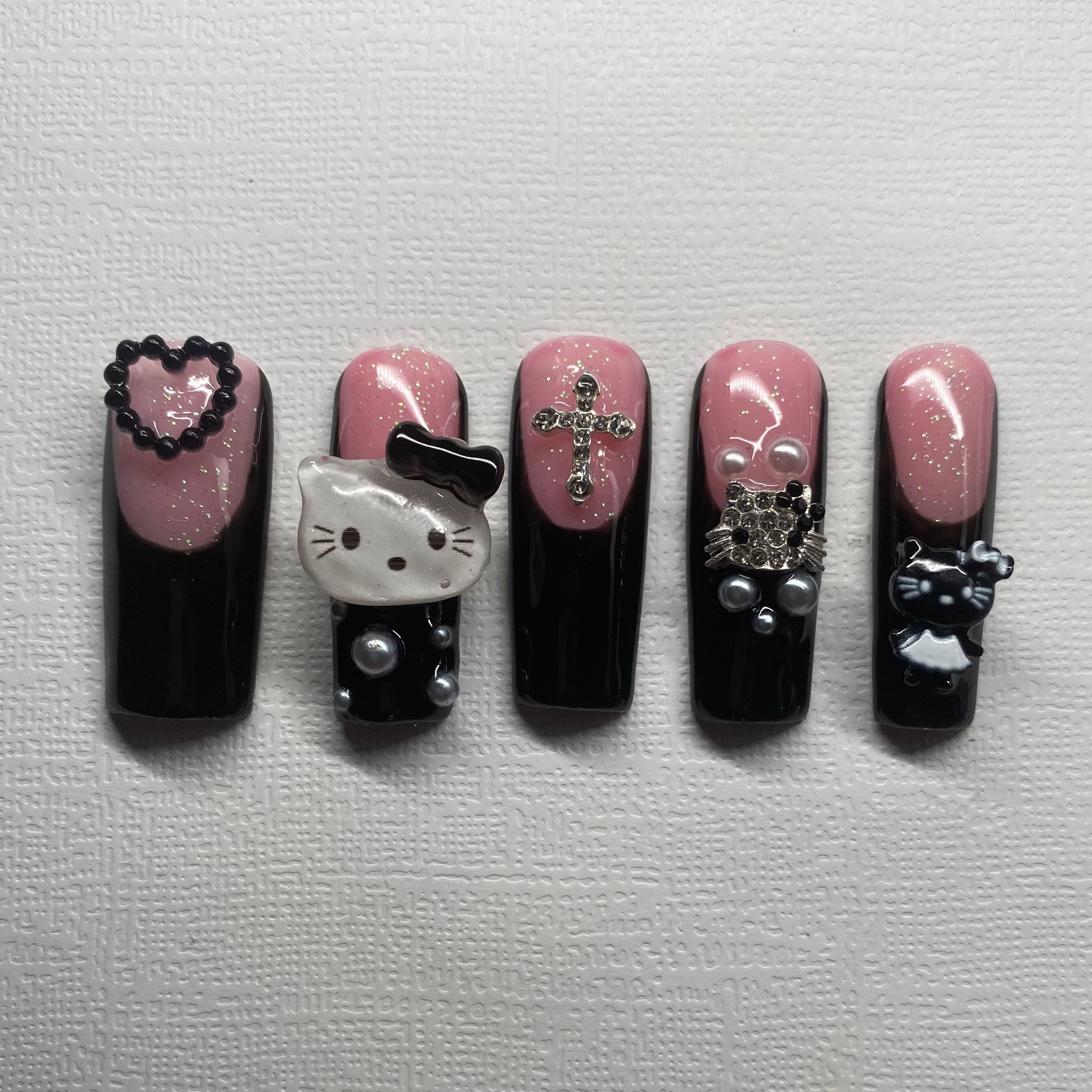 Kuromi Hello Kitty Spooky Press On Nails – BOSS BABES NAILS & SUPPLIES