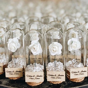 Personalized Wedding Favors for Guests, Rustic Wedding Favors, Beach Wedding Favors, Engagement Party Gifts, Glass Dome Favors, Cloche Dome image 1