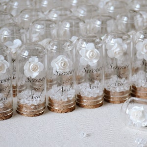 Wedding Favors for Guests in Bulk, Mini Glass Dome Favors, Personalized Wedding Favors, Thank You Gifts, Wedding Party Gifts, Rustic Gifts