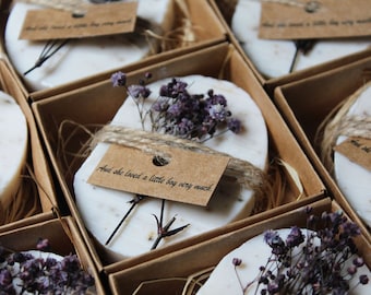 Personalized Wedding Favors for Guests, Personalized Lavender Soap, Rustic Wedding Favors, Custom Favors, Bulk Gifts, Thank You Gifts NM02