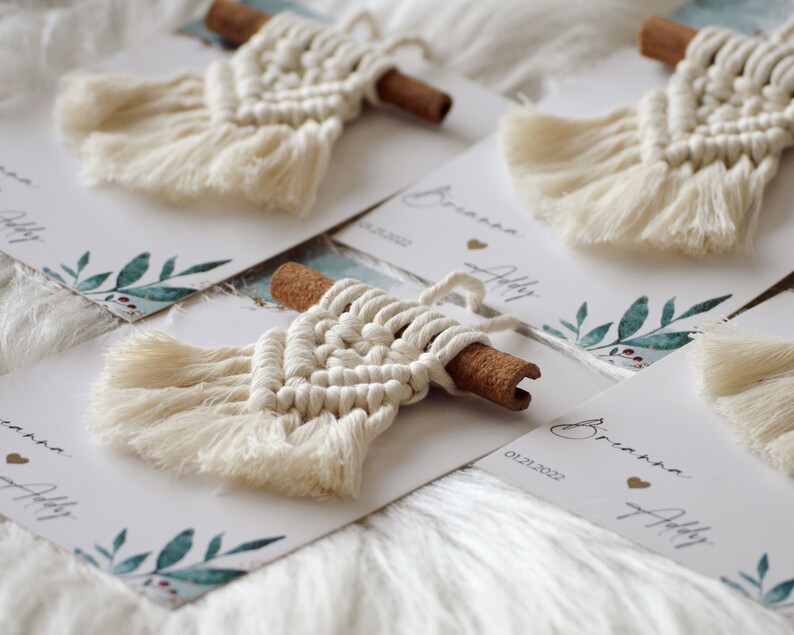 Mini Dream Catcher Wedding Favors for Guests Personalized Etsy