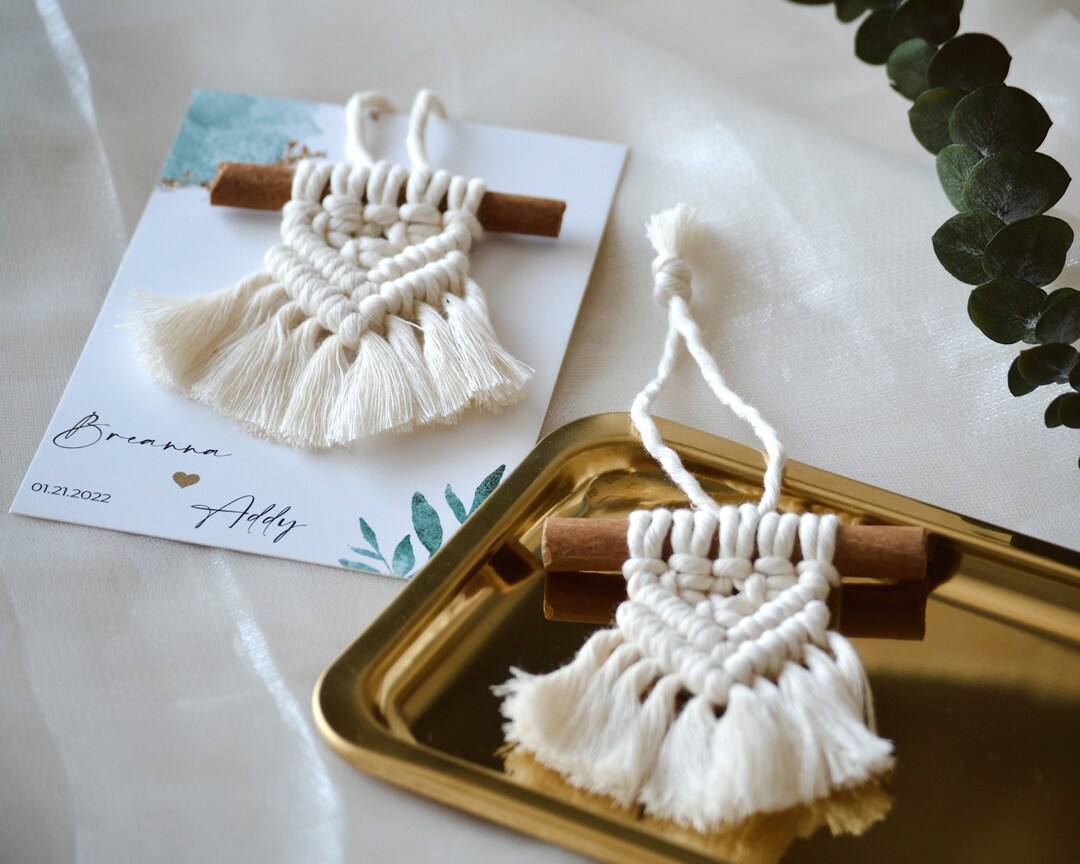 Mini Dream Catcher Wedding Favors for Guests Personalized Etsy