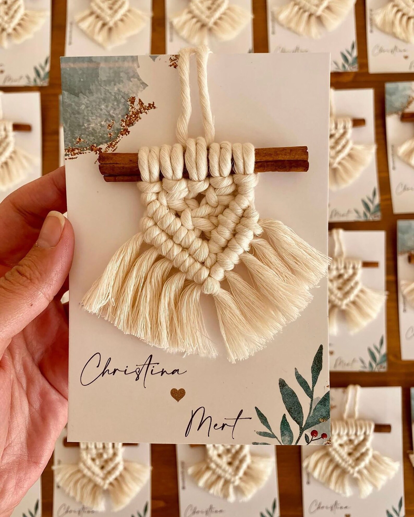 Baby Shower Keychain Favors for Guest Boho Macrame Keychain Etsy