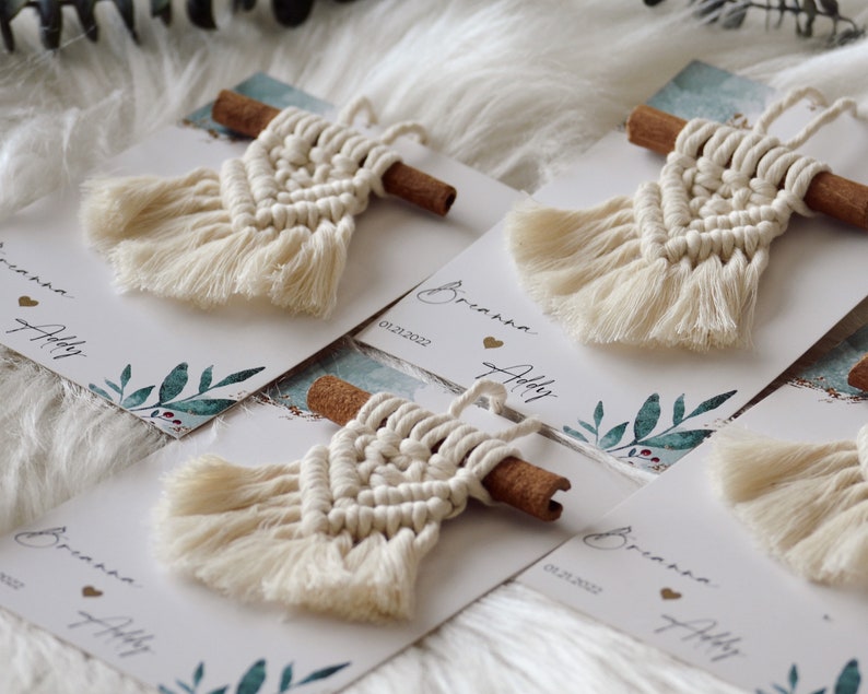 Mini Dream Catcher Wedding Favors for Guests Personalized Etsy