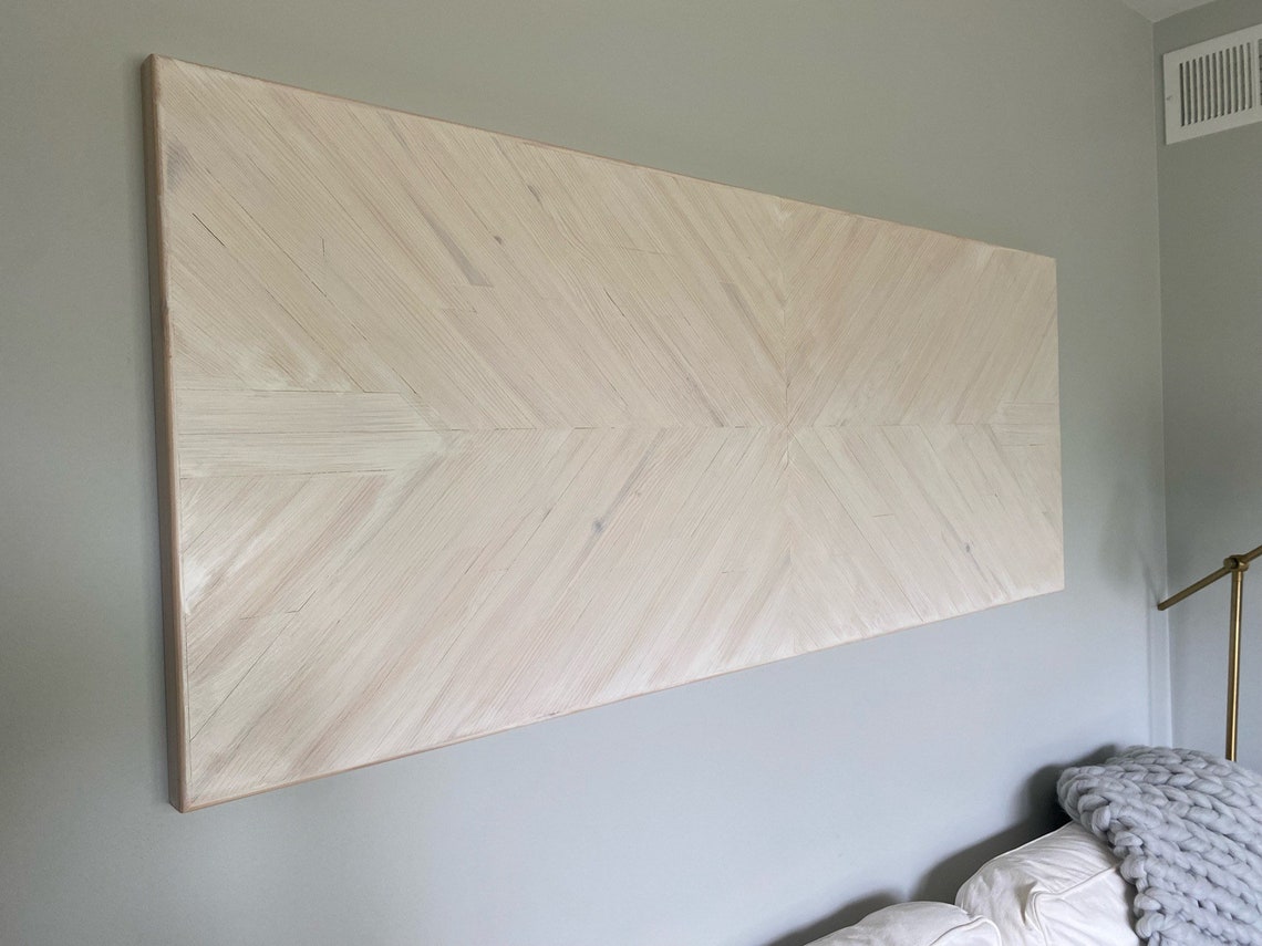 Rustic Chevron Headboard Reclaimed Wood Headboard Custom Etsy