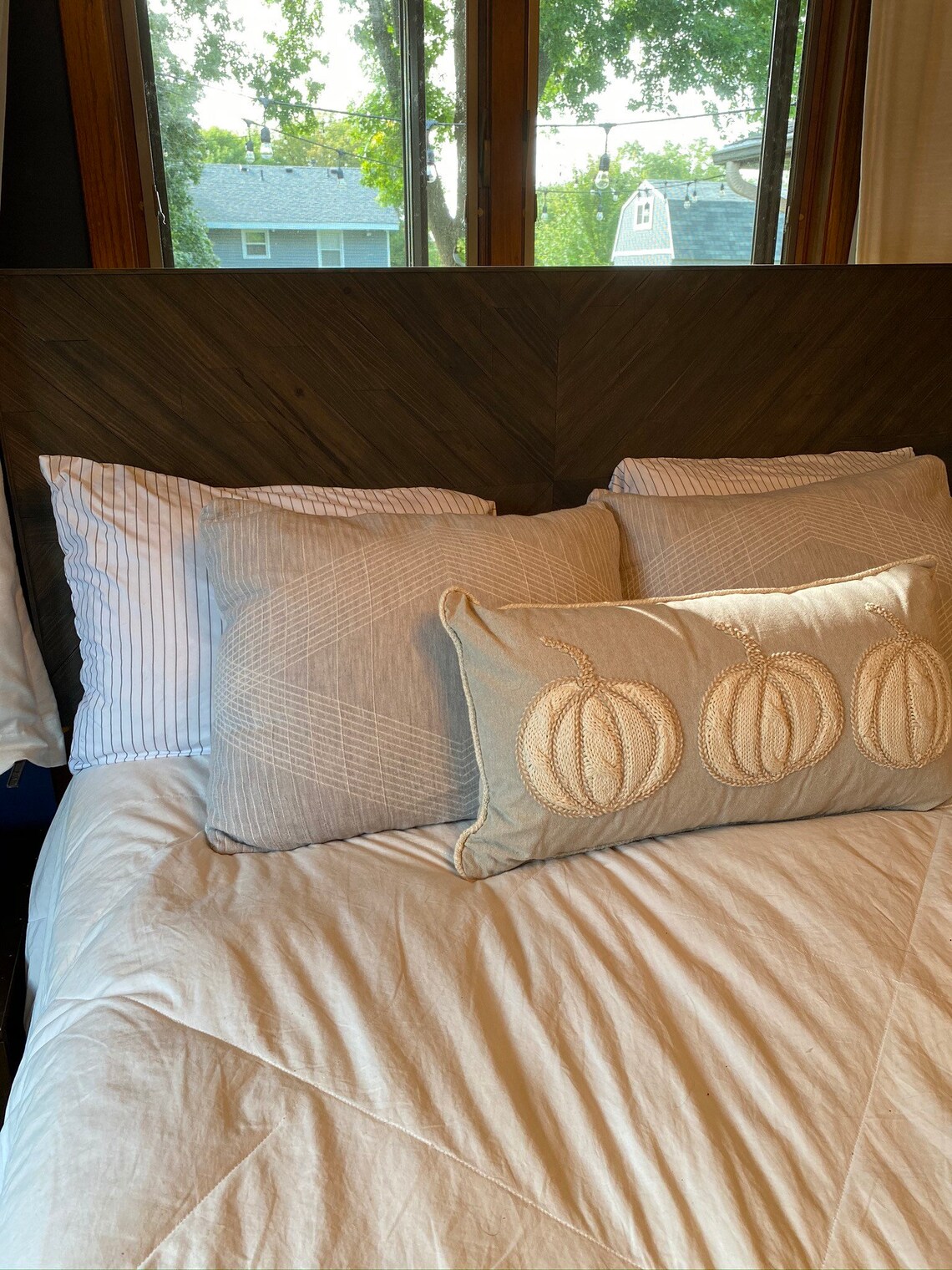 Rustic Chevron Headboard Reclaimed Wood Headboard Custom Etsy