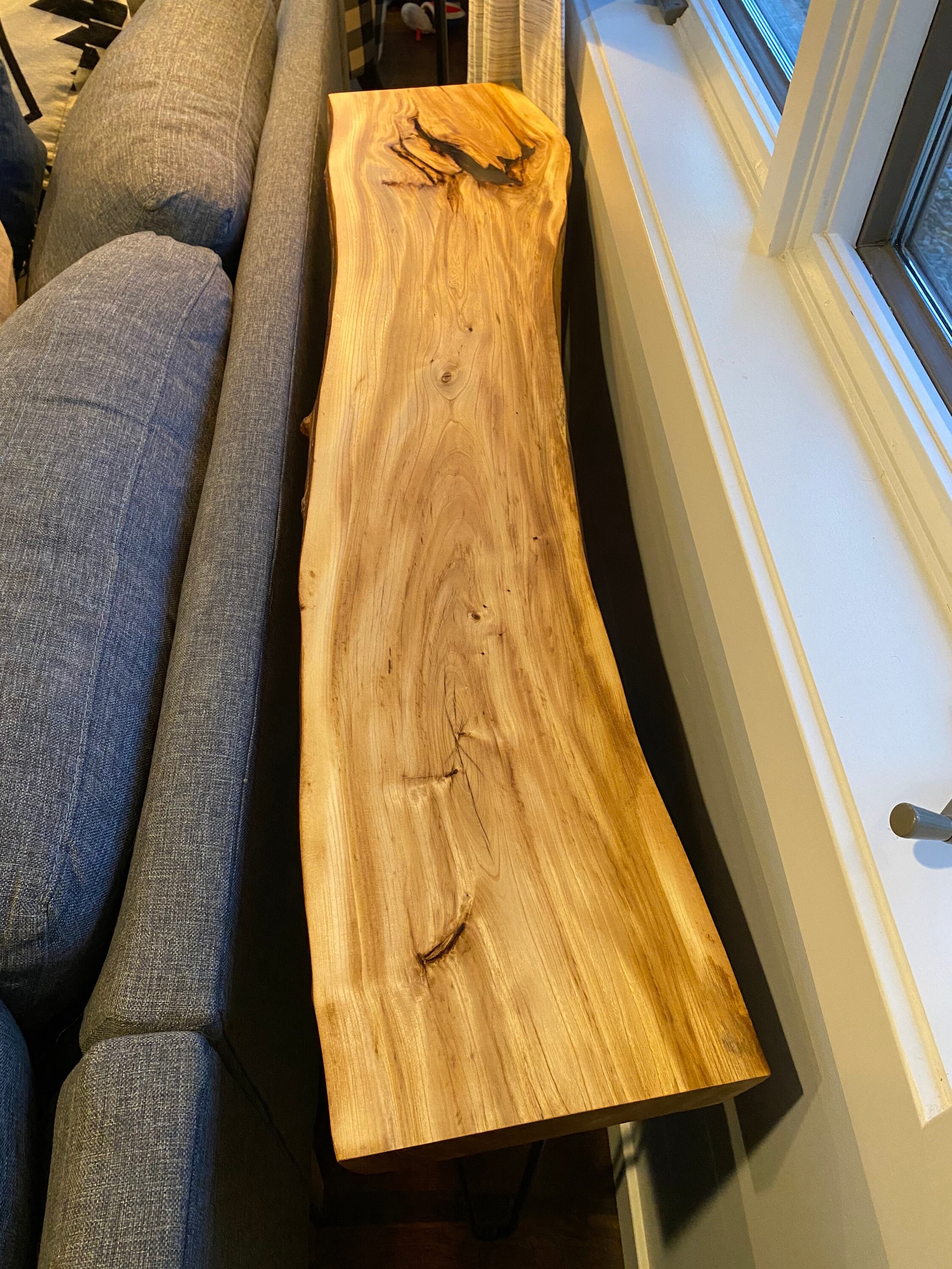 Live Edge Sofa Table Live Edge Entry Table Handmade Wood Etsy