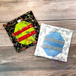Ornament Block Mini Quilt PDF Pattern: Easy Scrap Fabric Project (Digital Download)