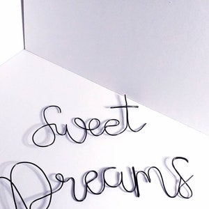 DREAM knitted wire word