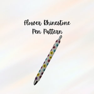 Blumen Stift Muster Vorlage, Strassstift Muster, Bling Muster, Strassvorlage, Makerflo