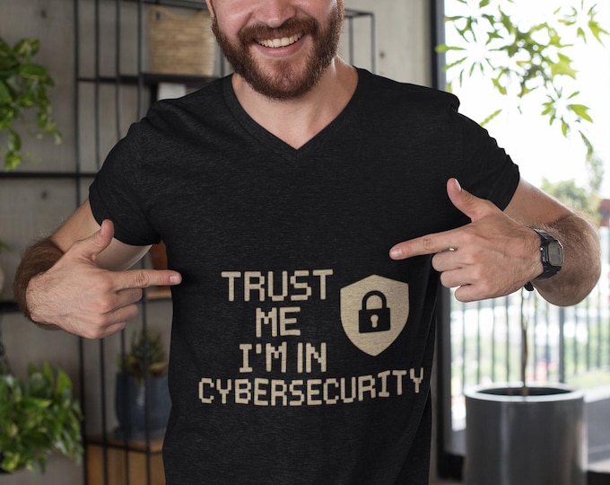 Featured listing image: Cybersecurity T-Shirt: "Trust Me" Tech Humor Tee
