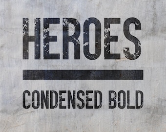 Heroes Font | Condensed Bold