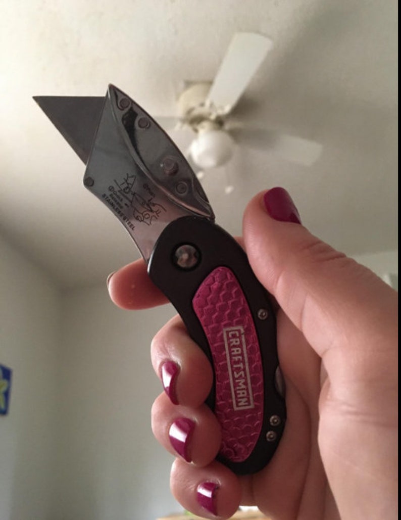 old timer utility pocket knife with clip pink old timer utility pocket knife with clip pink