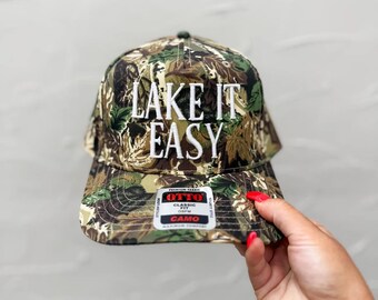 Lake it Easy Camo Hat