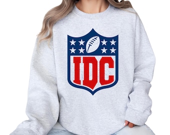 IDC Football Cozy Crew Sweatshirt, NFL, Football Season, Fall Vibes