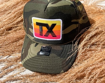 Texas Horizon Hat, Trucker Hat, Hat Season, Summer Trucker Hat, Foam Trucker Hat