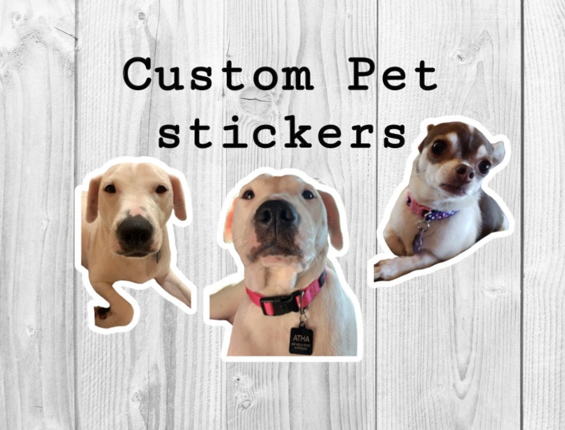 Custom dog stickers Etsy
