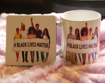 Black Lives Matter Mug, Black Lives Matter, Drinking Mug, Personalized Mug, Gift for Her, Gift Ideas, For Women, Sublimation Mug, Free Ship