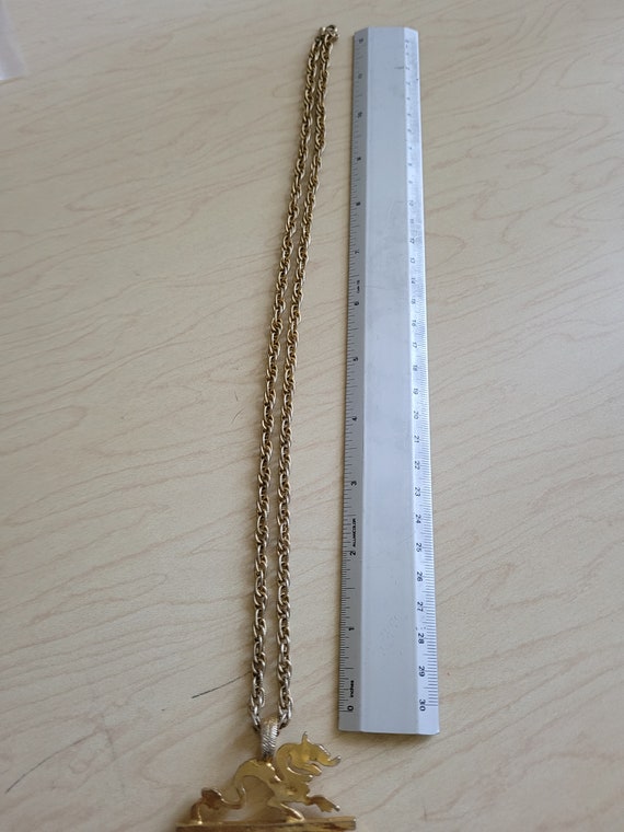 Vintage Kenneth Jay Lane pendant necklace with bo… - image 4