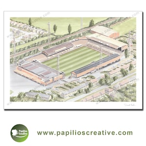 Hull City Football Club - Boothferry Park  - Fine Art Watercolour Limited Edition poster print