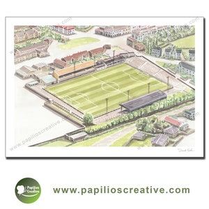 East Fife Football Club - Bayview Park - Fine Art Watercolour Limited Edition poster print