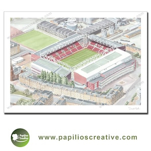 Heart of Midlothian Football Club - Tynecastle Park - Fine Art Watercolour Limited Edition poster print