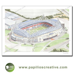 Bolton Wanderers Football Club - The University Of Bolton Stadium  - Fine Art Watercolour Limited Edition poster print