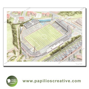Millwall Football Club - The Old Den - Fine Art Aquarell Limited Edition Posterdruck