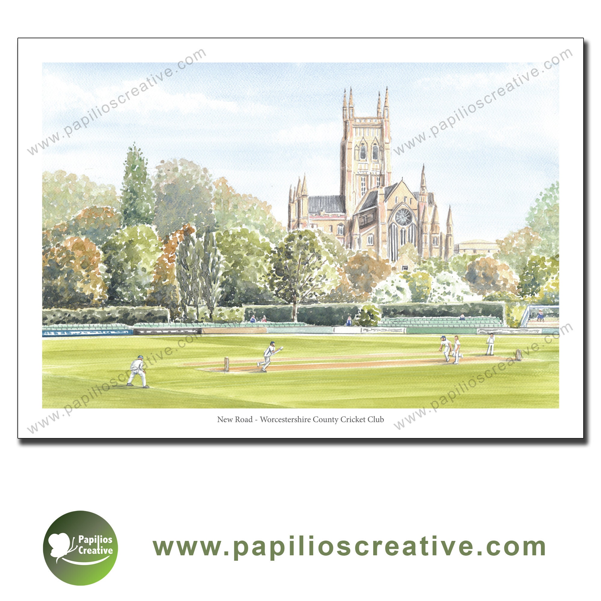 New Road Worcestershire County Cricket Club Fine Art - Etsy