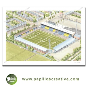 Cambuur Stadion - SC Cambuur  - Fine Art Watercolour Limited Edition poster print