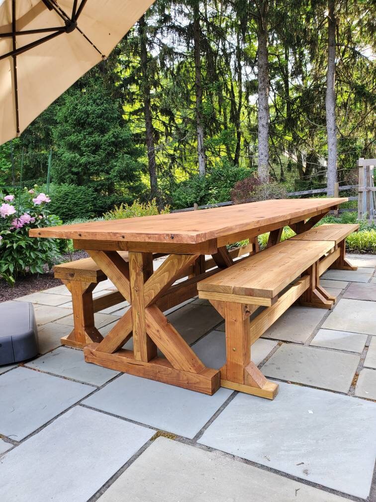 Interior o al aire libre rústico casa de campo de comedor mesa | Etsy