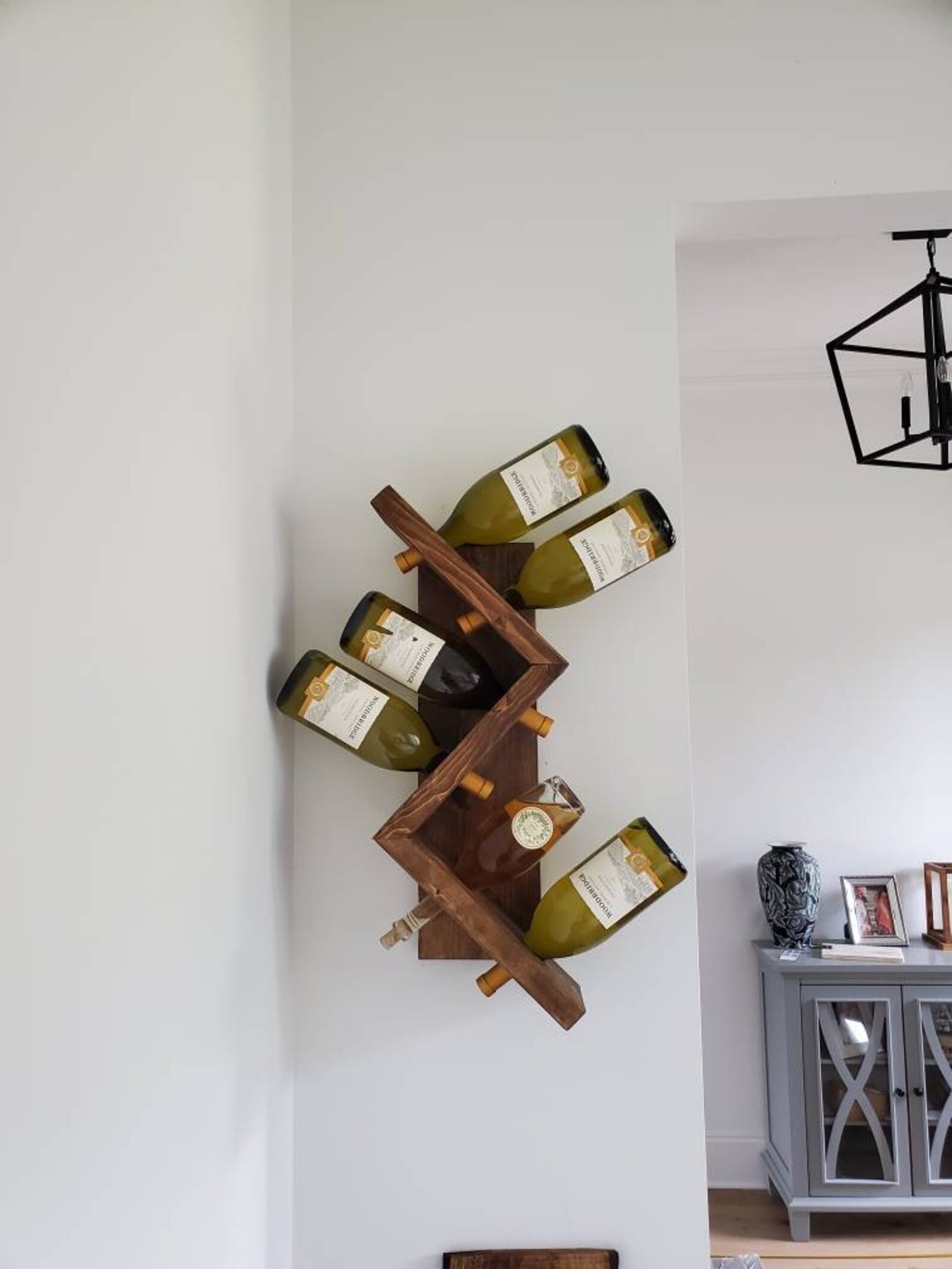 diy zig zag wine rack
