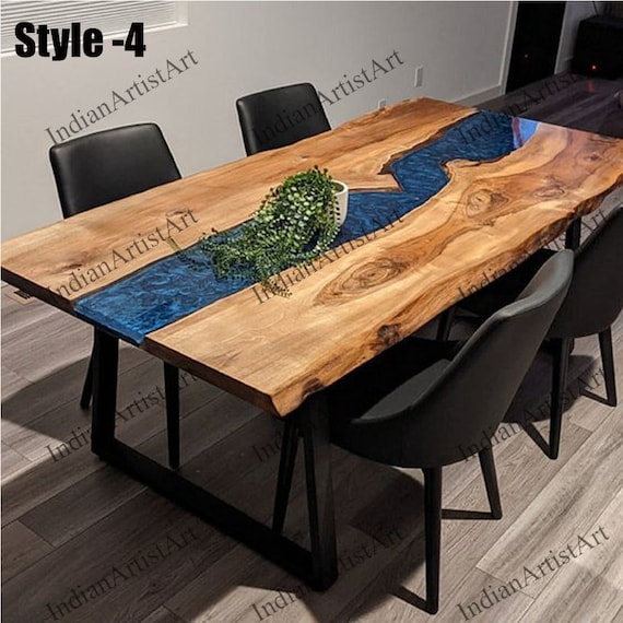 Blue River Design Epoxy Resin Table Top Etsy