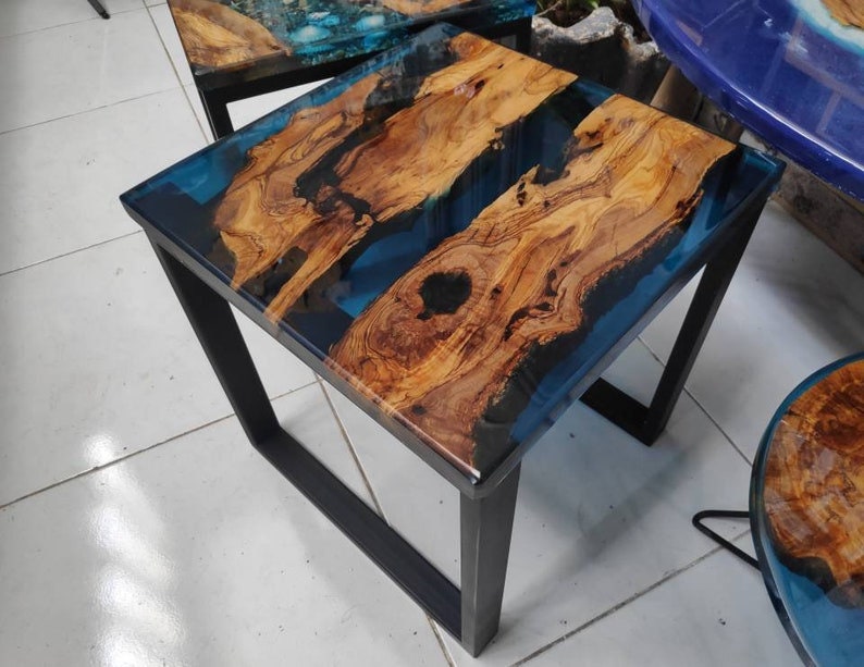 Coffee Table / 12 X 12 Coffee End Table / Natural Acacia Wood Etsy