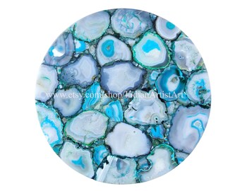 Agate Table for Home Décor