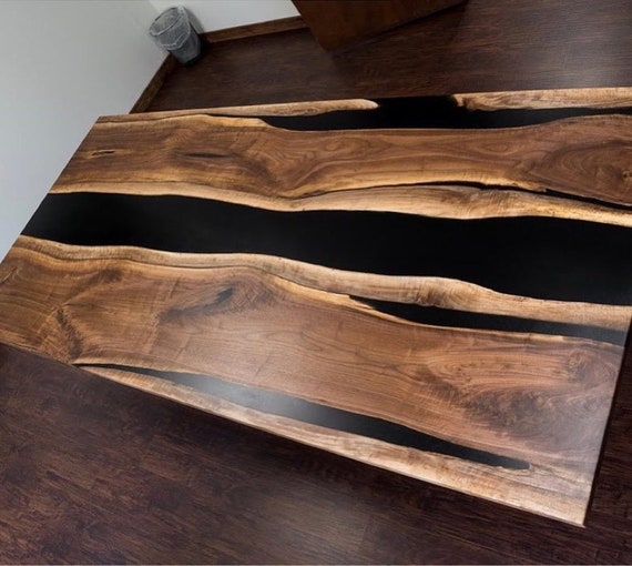 Wooden Epoxy Table Top in Acacia Wood Customize Wooden Epoxy
