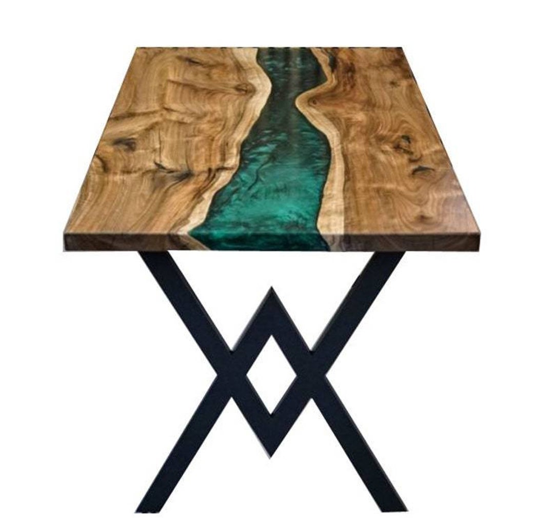 Wooden Epoxy Table Epoxy Dining Table Handmade Indian Etsy