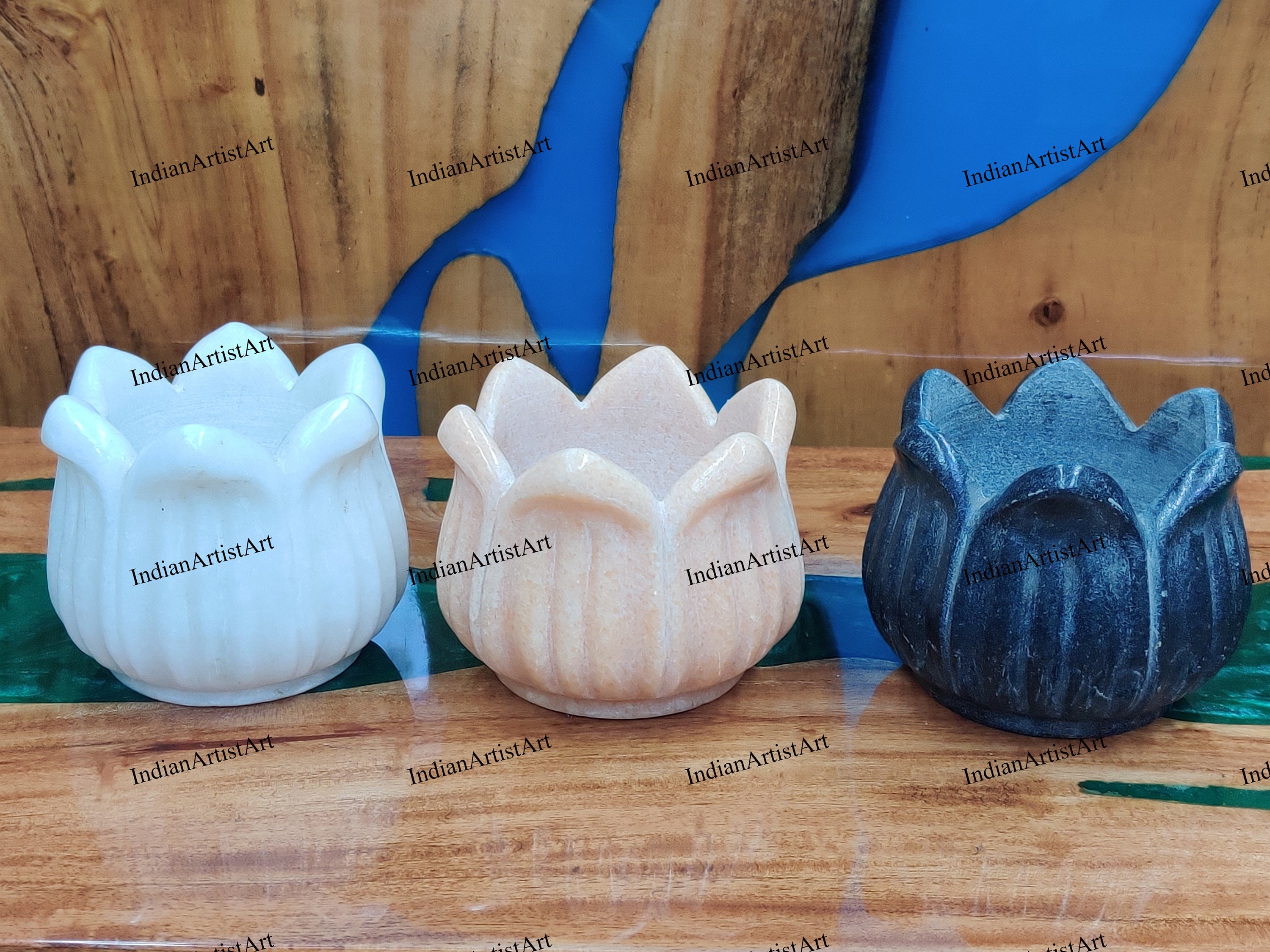 Marble Lotus Flower - Etsy