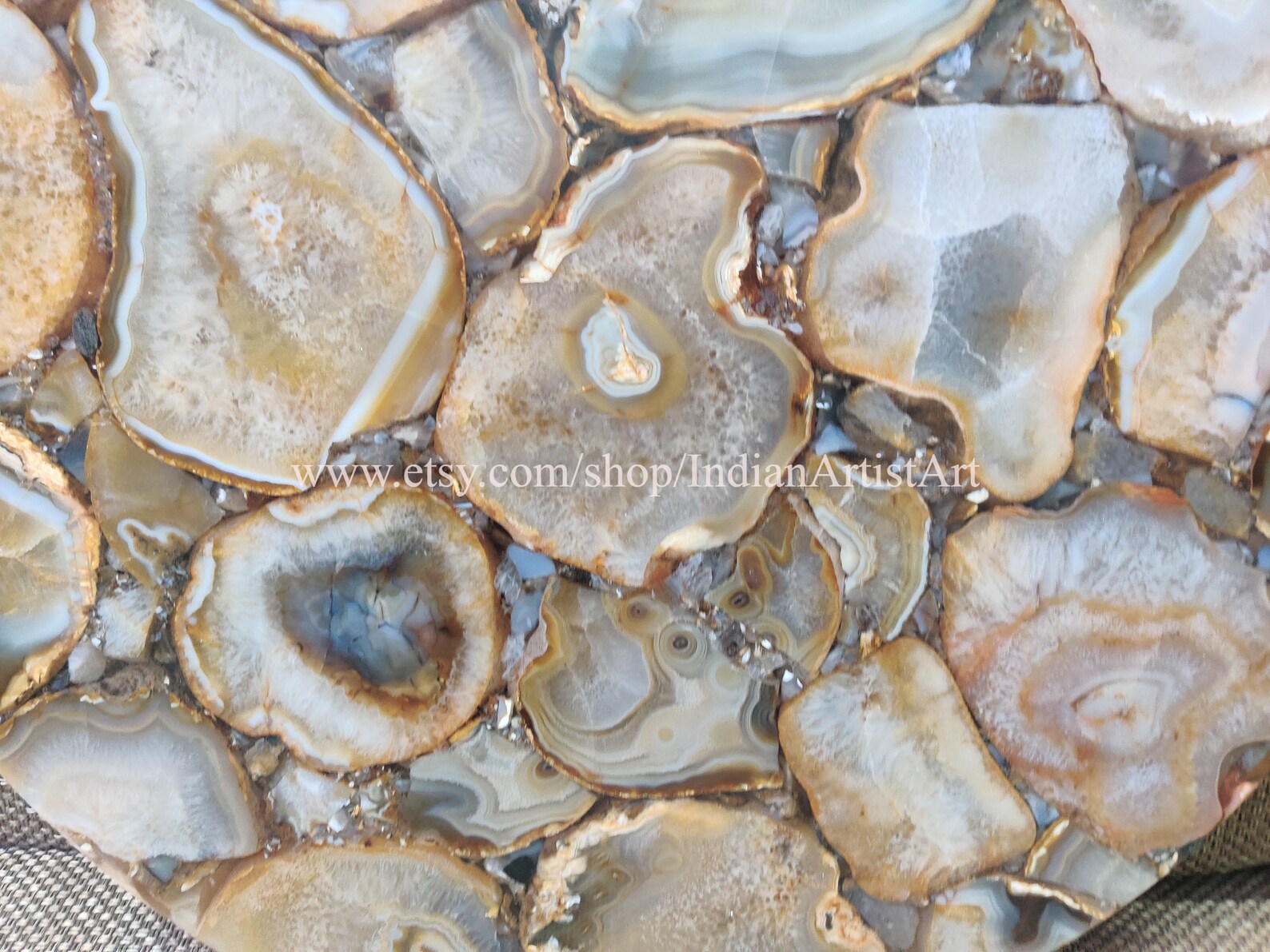 Round Agate Table Agate Stone Table Natural Agate Side Table Etsy