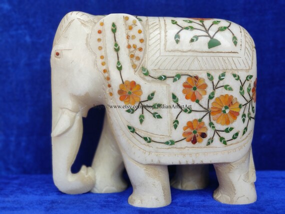 大理石 象の置物 【公式通販】