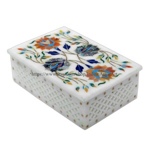 Idea regalo di Natale / Regalo per mamma / Regalo per fidanzata / Confezione regalo per nonna / Scatola bianca per gioielli / Scatola fatta a mano per regalo di Natale /