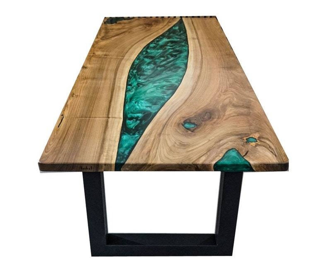 Wooden Epoxy Table Epoxy Dining Table Handmade Indian Etsy