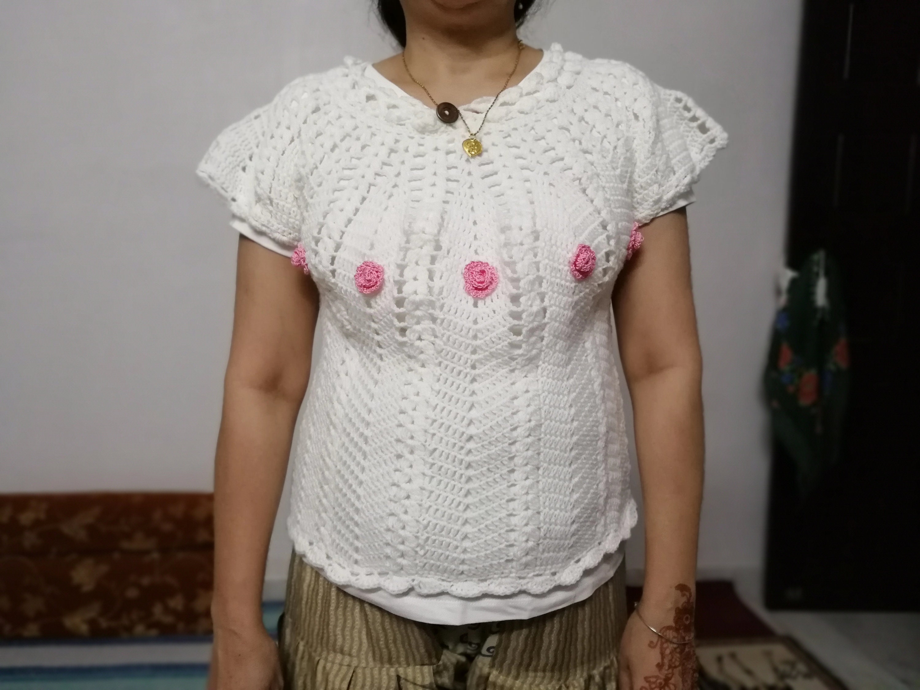 Crochet Woolen Top Hand Made Washable Soft Wool 20ins-19ins - Etsy Crochet Woolen Top Hand Made Washable Soft Wool 20ins-19ins - Etsy