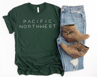 Pazifischer Nordwesten Shirt, PNW Tshirt, PNW Shirt, Washington Shirt, Oregon Shirt, Idaho Shirt, Wandern Shirt, PNW Geschenk, Outdoor Shirt