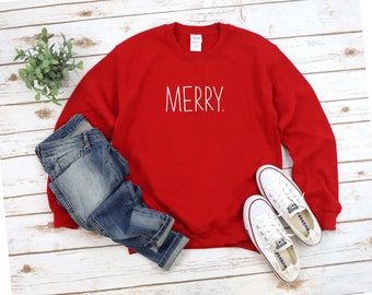 Merry Sweatshirt, Merry Christmas Sweatshirt, Funny Christmas Sweatshirt, Merry Christmas Shirt, Funny Xmas Shirt