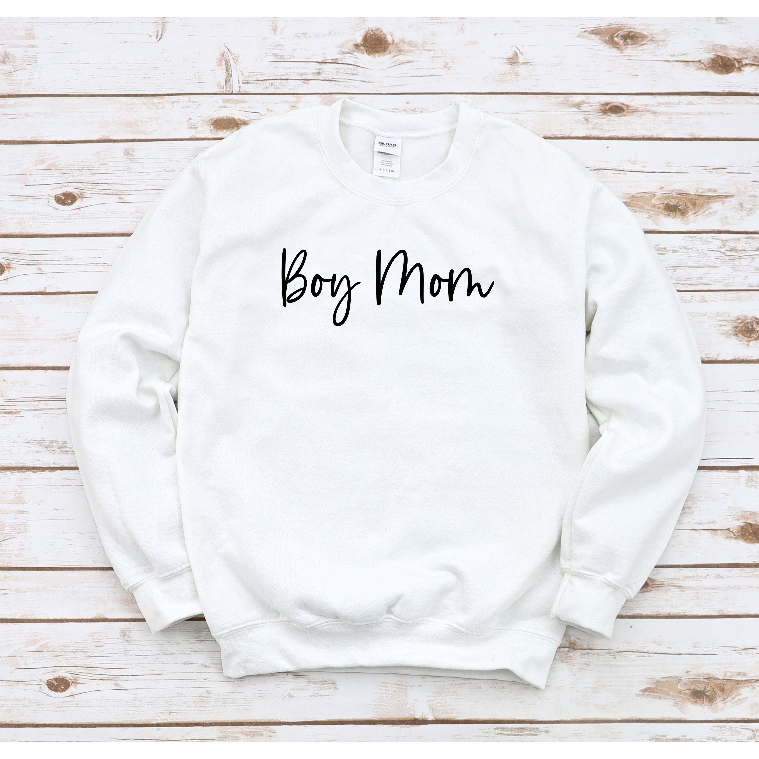 Boy Mom Sweatshirt Boy Mom Shirt New Mom Gift Mom Of Boys Etsy